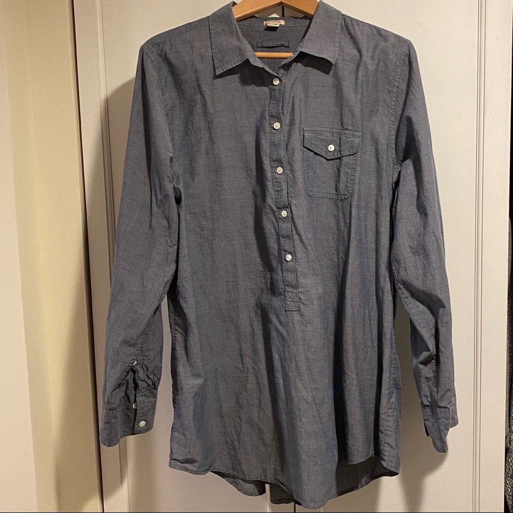 J. Crew light chambray tunic